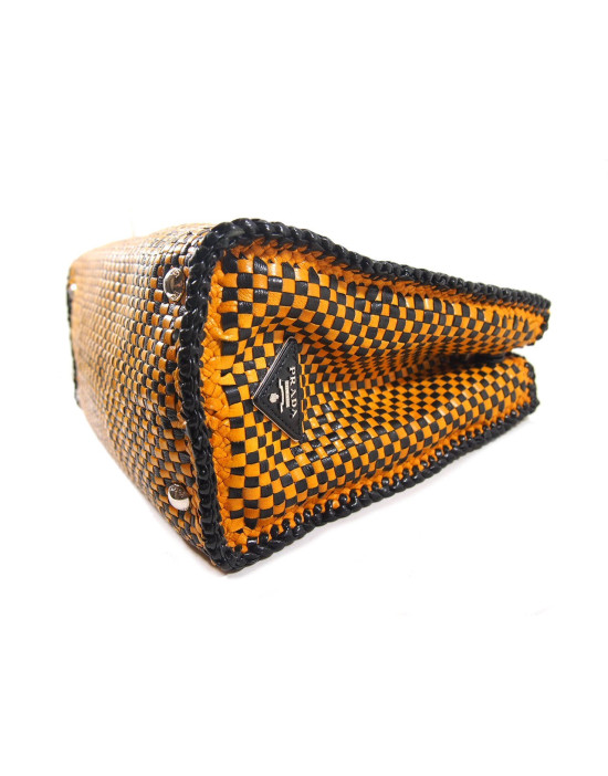Prada Madras Pelle Gialla e Nera