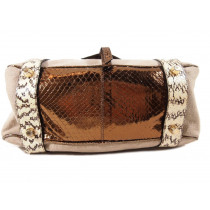 Dolce & Gabbana Shopping Tela e Pitone