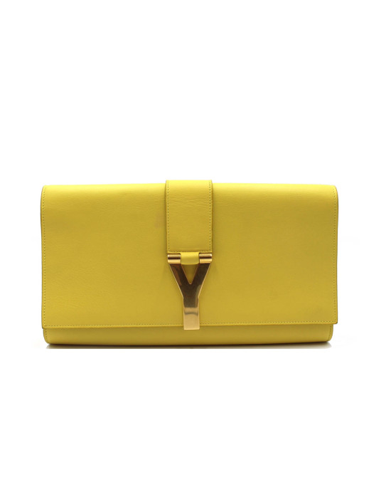 Saint Laurent Pochette Pelle Gialla