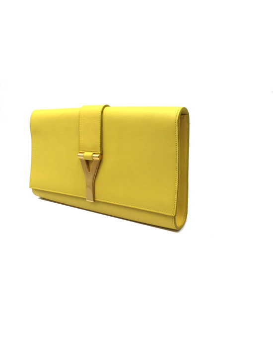 Saint Laurent Pochette Pelle Gialla