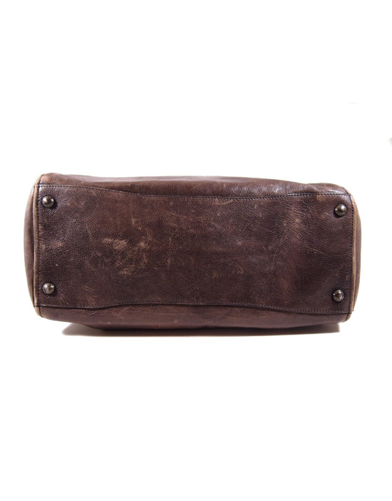 Prada Shopping Pelle Marrone