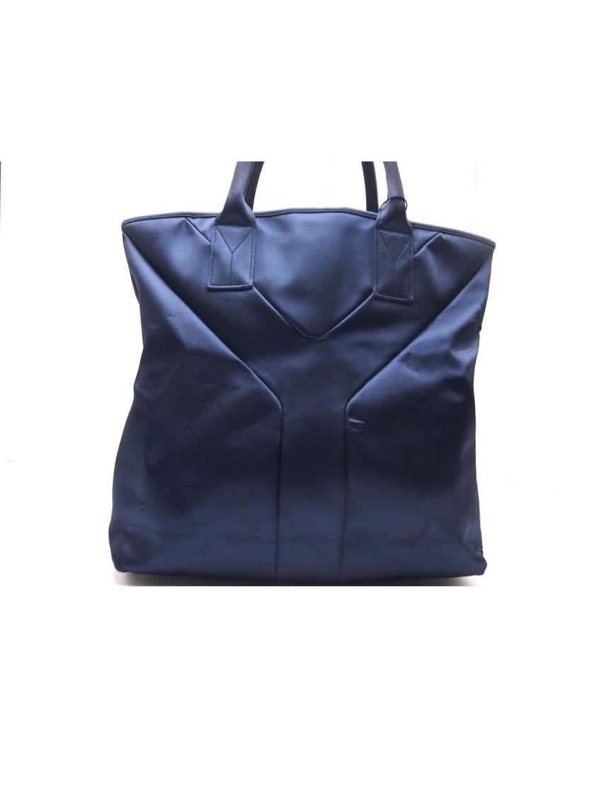 Saint Laurent Shopping Tela Blu