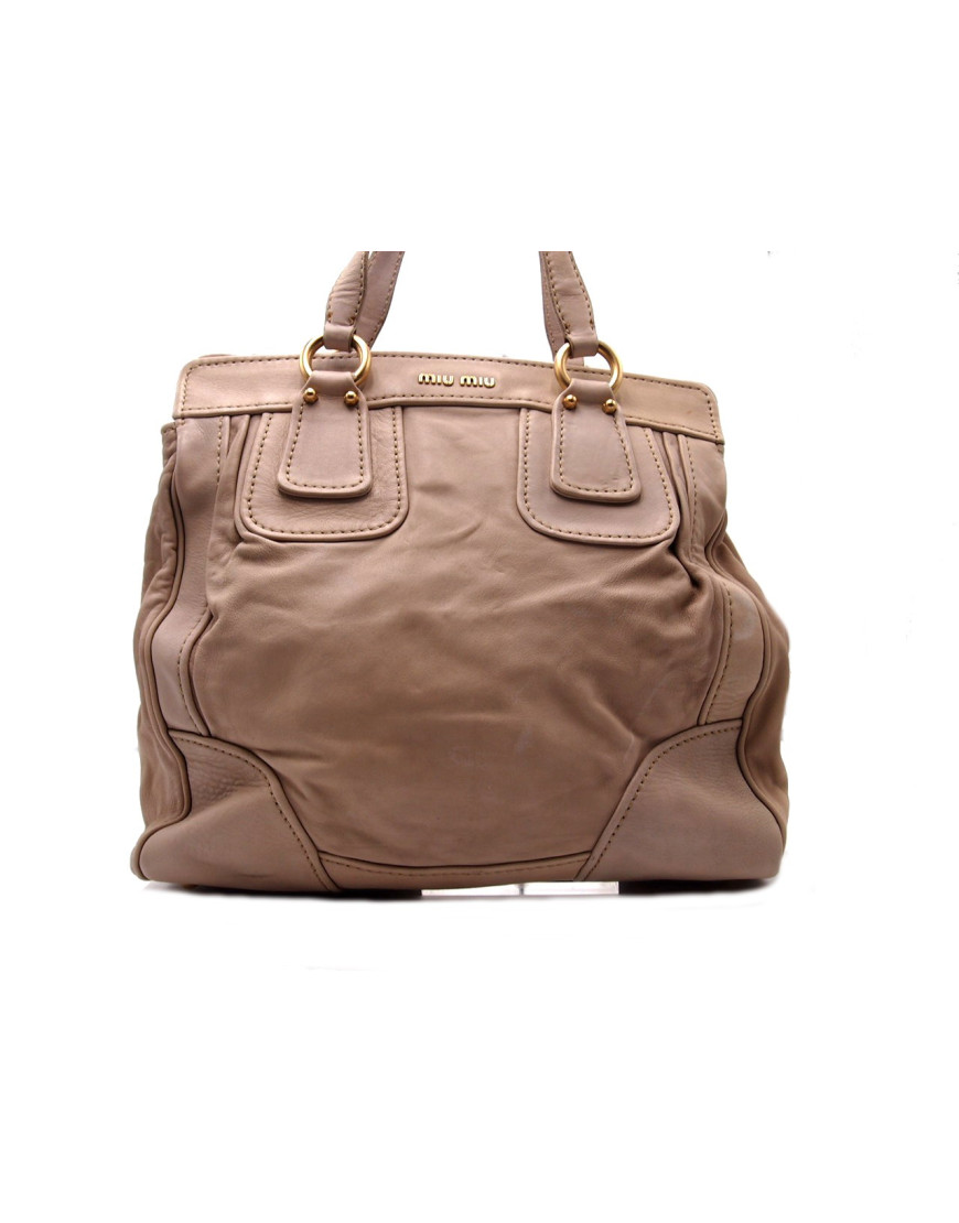 Miu Miu Shopping Pelle Avorio