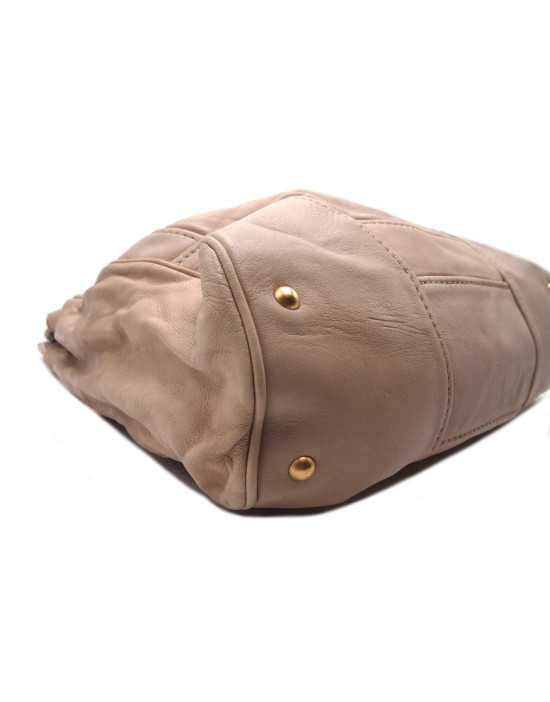 Miu Miu Shopping Pelle Avorio