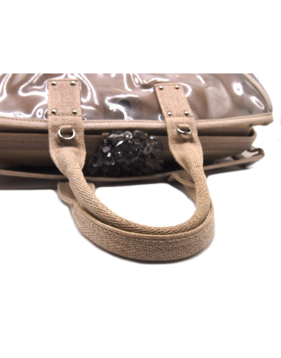 Prada Shopping PVC e Tela Ecru