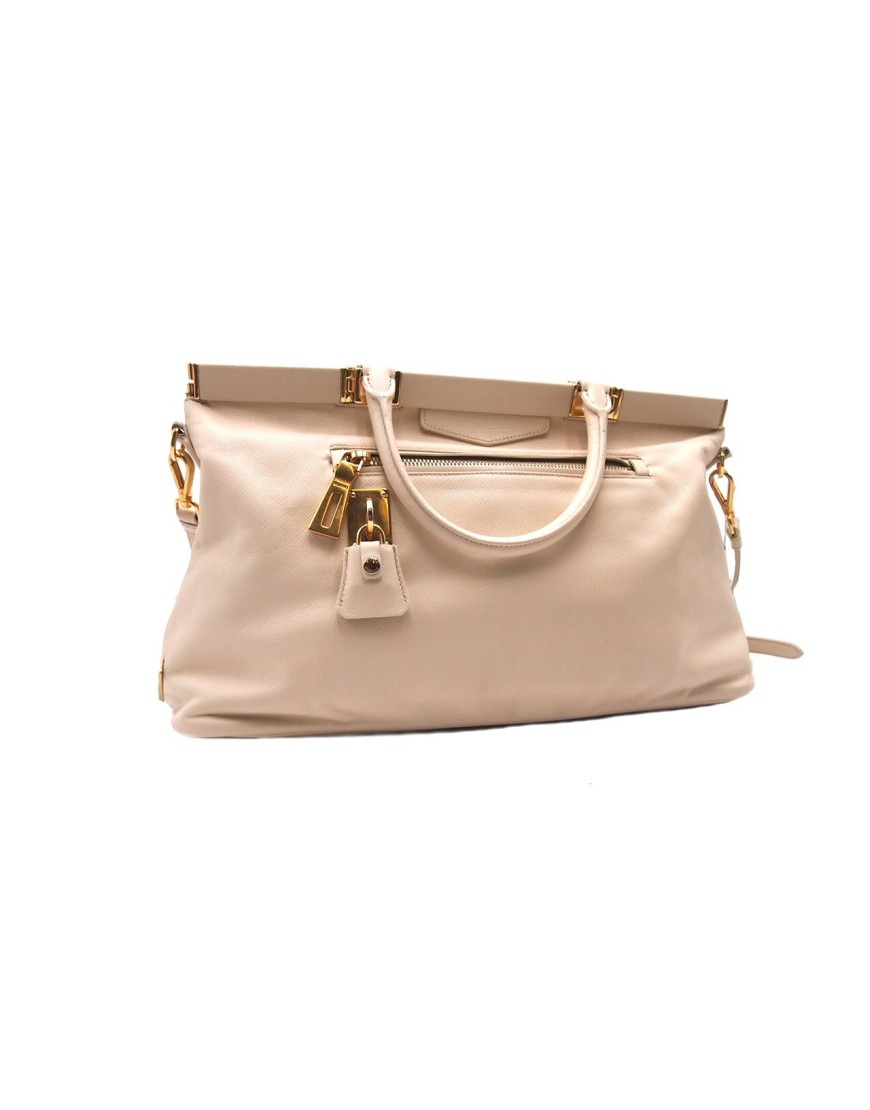 Prada Shopping Pelle Avorio