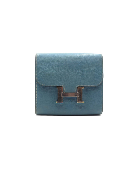 Hermes Constance Portafoglio Blu