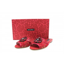 Dolce & Gabbana Ciabattina Gioiello Bordeaux