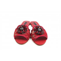 Dolce & Gabbana Ciabattina Gioiello Bordeaux