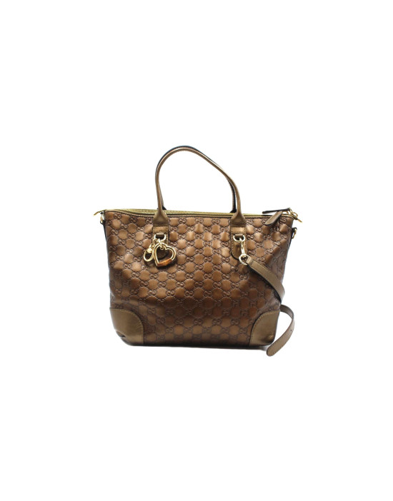 Gucci Shopping Pelle GG Bronzo