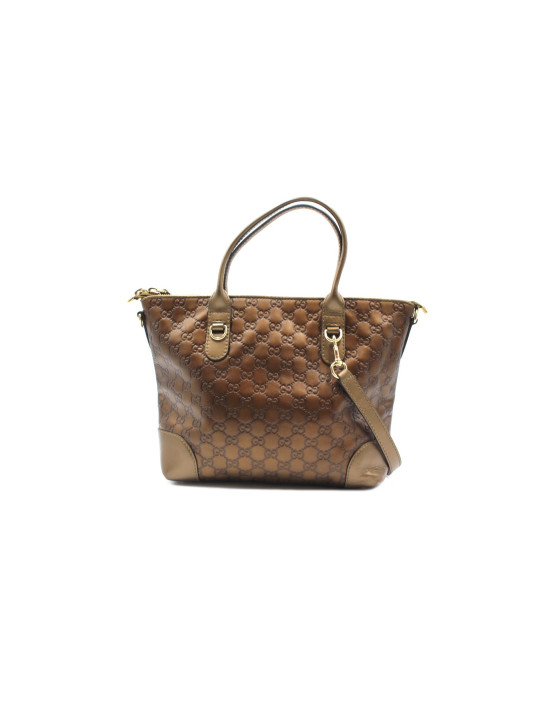 Gucci Shopping Pelle GG Bronzo