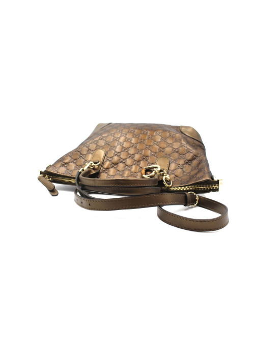 Gucci Shopping Pelle GG Bronzo