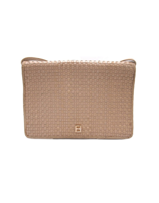 Fendi Shopping Pelle Beige Intrecciata