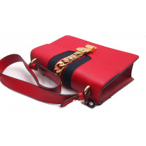 Gucci Silvye Pelle Rossa