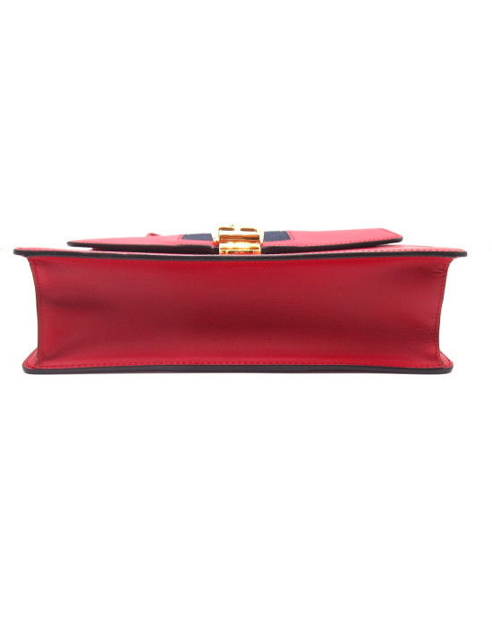 Gucci Silvye Pelle Rossa