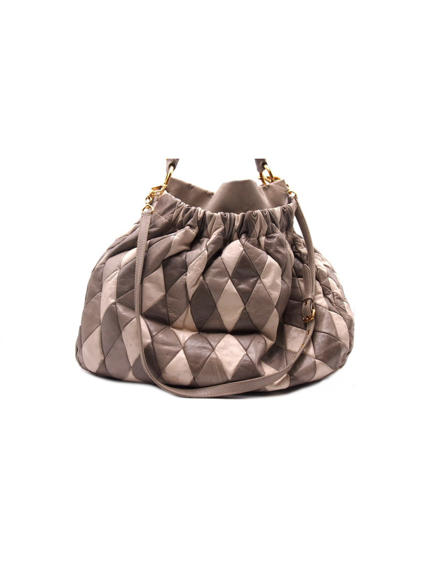 Miu Miu Arlecchino Pelle Grigia