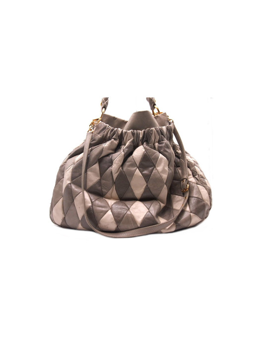 Miu Miu Arlecchino Pelle Grigia