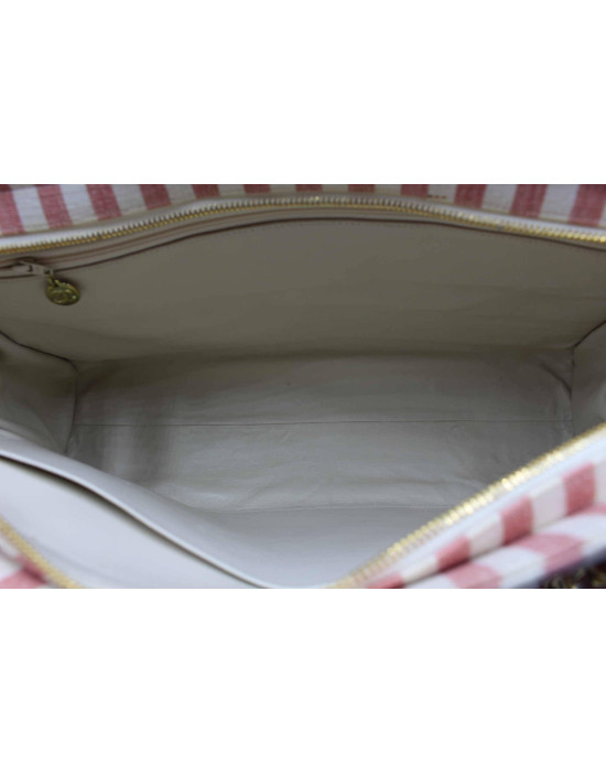 Chanel Shopping Tela Rigata