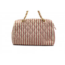 Chanel Shopping Tela Rigata