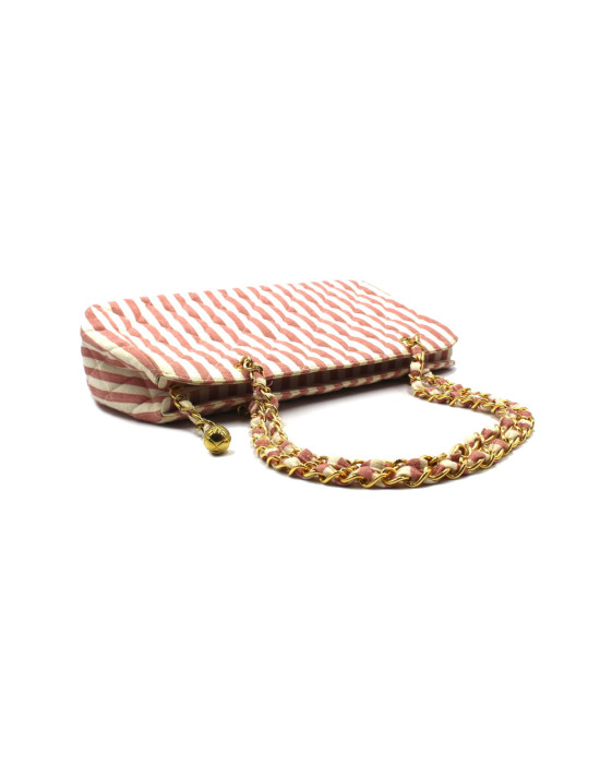 Chanel Shopping Tela Rigata