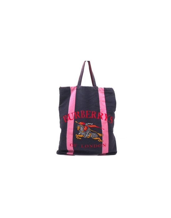 Burberry Shopping Tela Blu