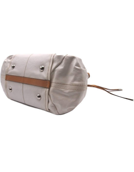 Tod's Shopping Tela Bianca