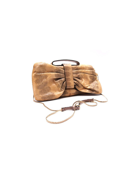 Valentino Pochette Pitone Beige