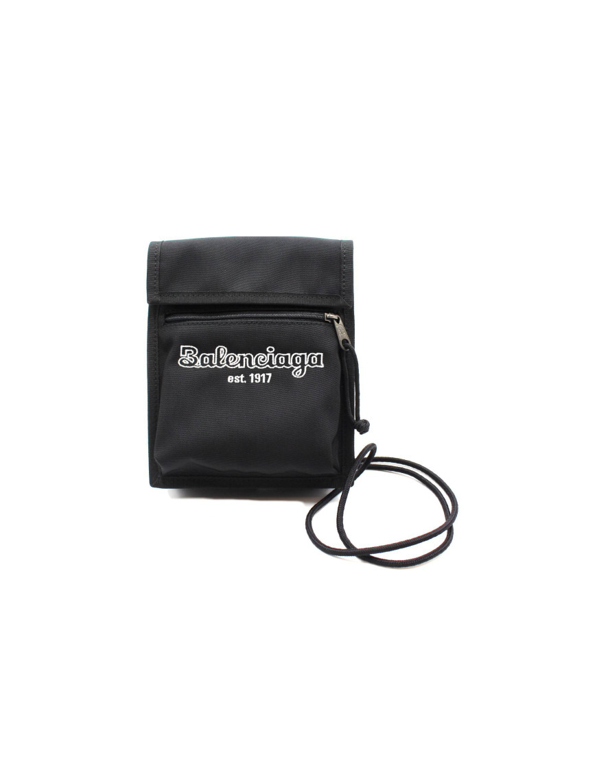 Balenciaga Pochette Tela Nera