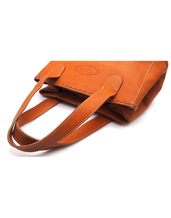Tod's Shopping Pelle Arancio