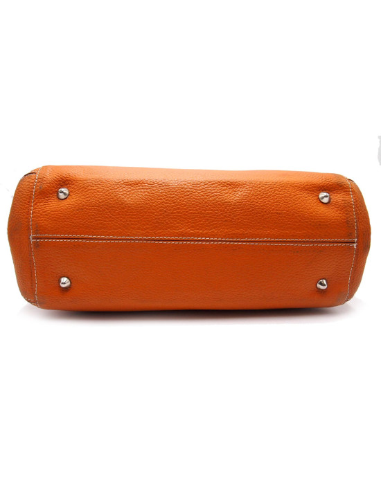 Tod's Shopping Pelle Arancio