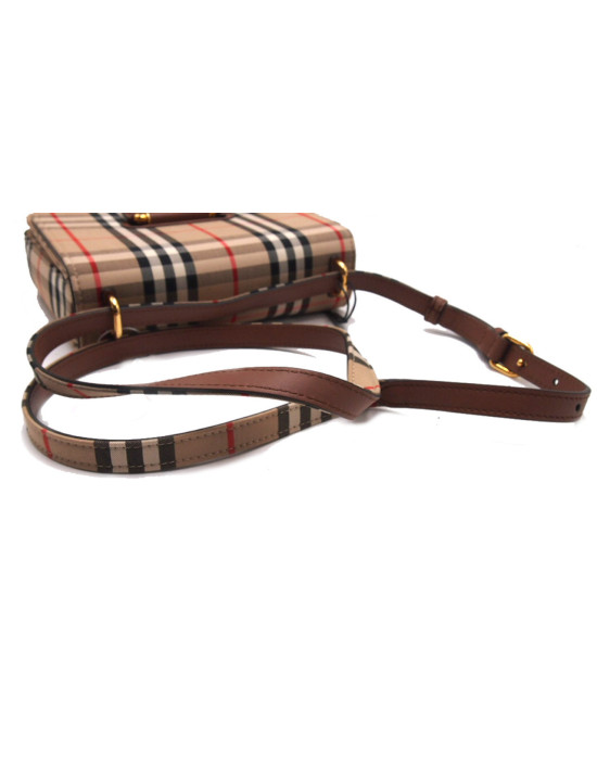 Burberry Tracolla Check Beige