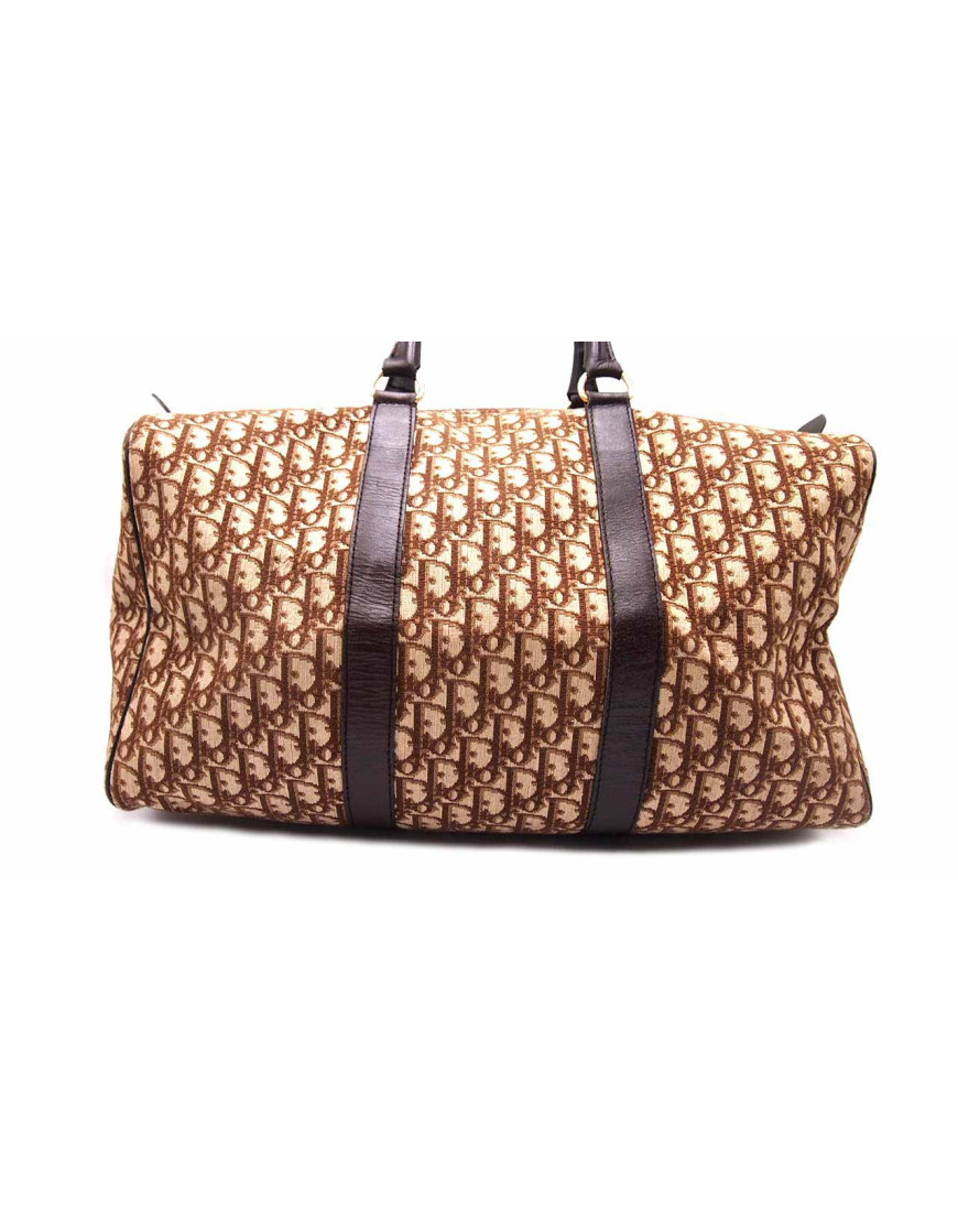 Dior Bauletto Jacquard Beige Vintage