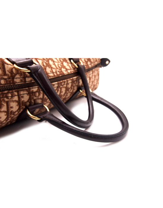 Dior Bauletto Jacquard Beige Vintage