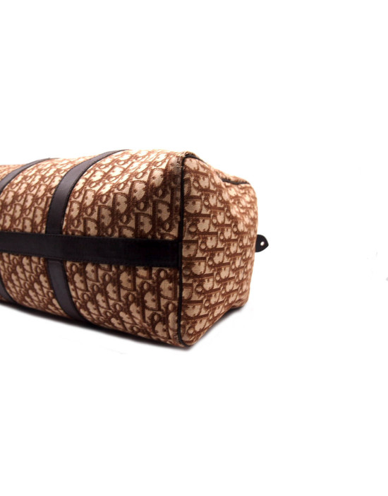 Dior Bauletto Jacquard Beige Vintage