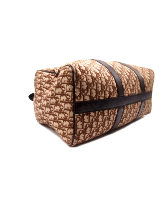 Dior Bauletto Jacquard Beige Vintage