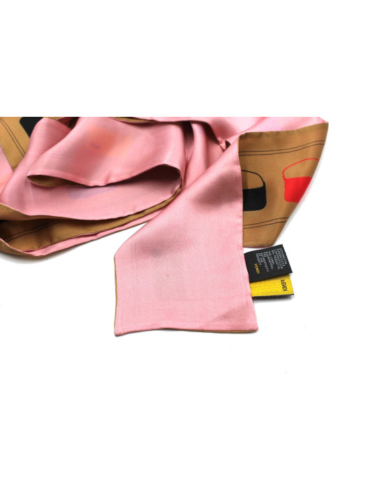 Fendi Twilly Seta Beige e Rosa