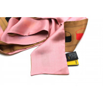 Fendi Twilly Seta Beige e Rosa