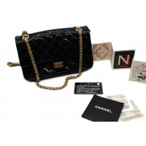 Chanel 2.55 double Reissue Vernis Blu