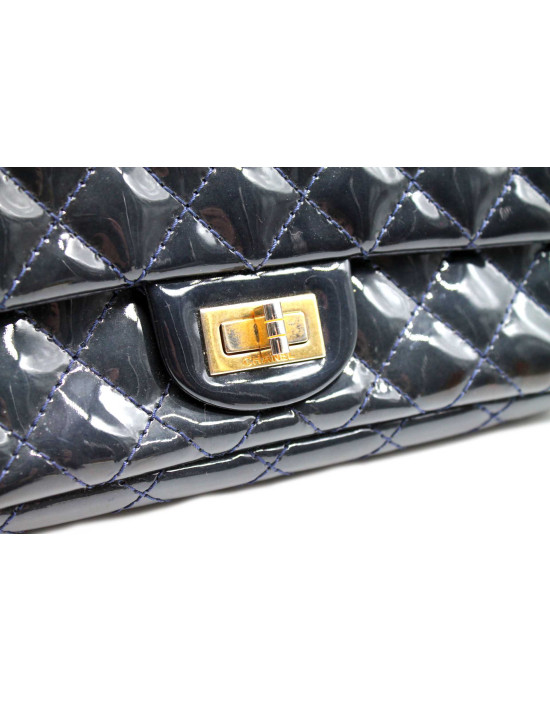 Chanel 2.55 double Reissue Vernis Blu