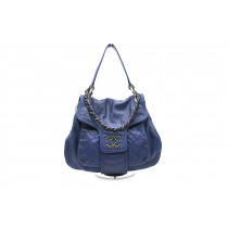 Chanel Shopping Coco Rider Pelle Viola Blu