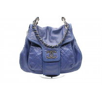 Chanel Shopping Coco Rider Pelle Viola Blu