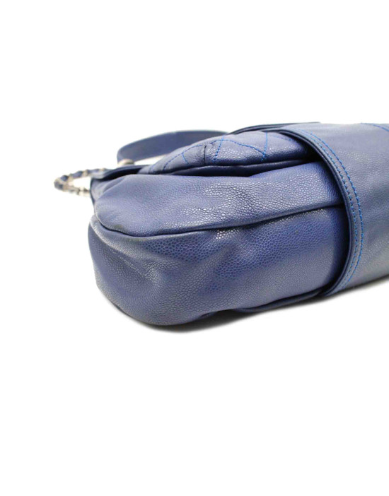 Chanel Shopping Coco Rider Pelle Viola Blu