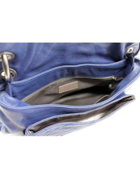 Chanel Shopping Coco Rider Pelle Viola Blu