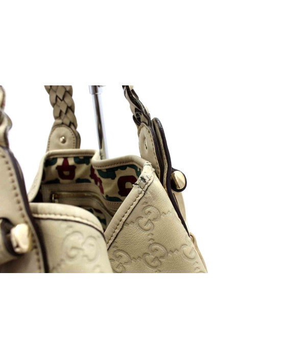 Gucci Shopping Pelle GG Bianca