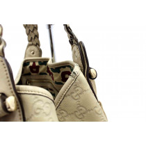 Gucci Shopping Pelle GG Bianca