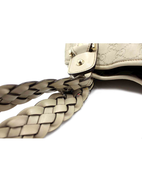 Gucci Shopping Pelle GG Bianca