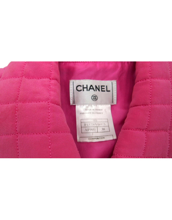 Chanel Gilet Smanicato Rosa
