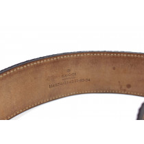 Gucci Cintura Interlocking Tela Viola