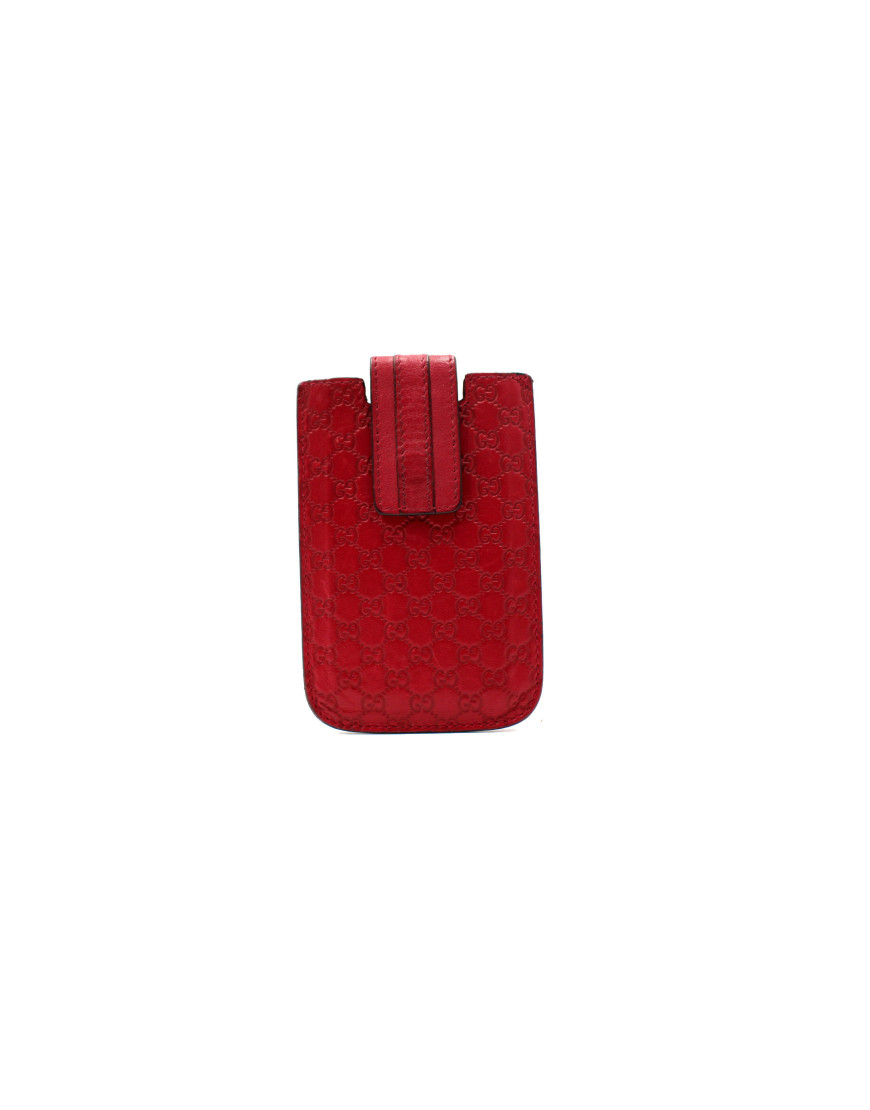 Gucci Custodia Pelle Guccissima Rossa