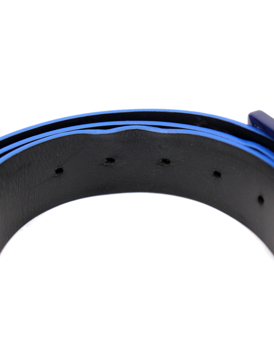 Dior Cintura Pelle Blu